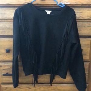 Faux suede sweater, never worn!